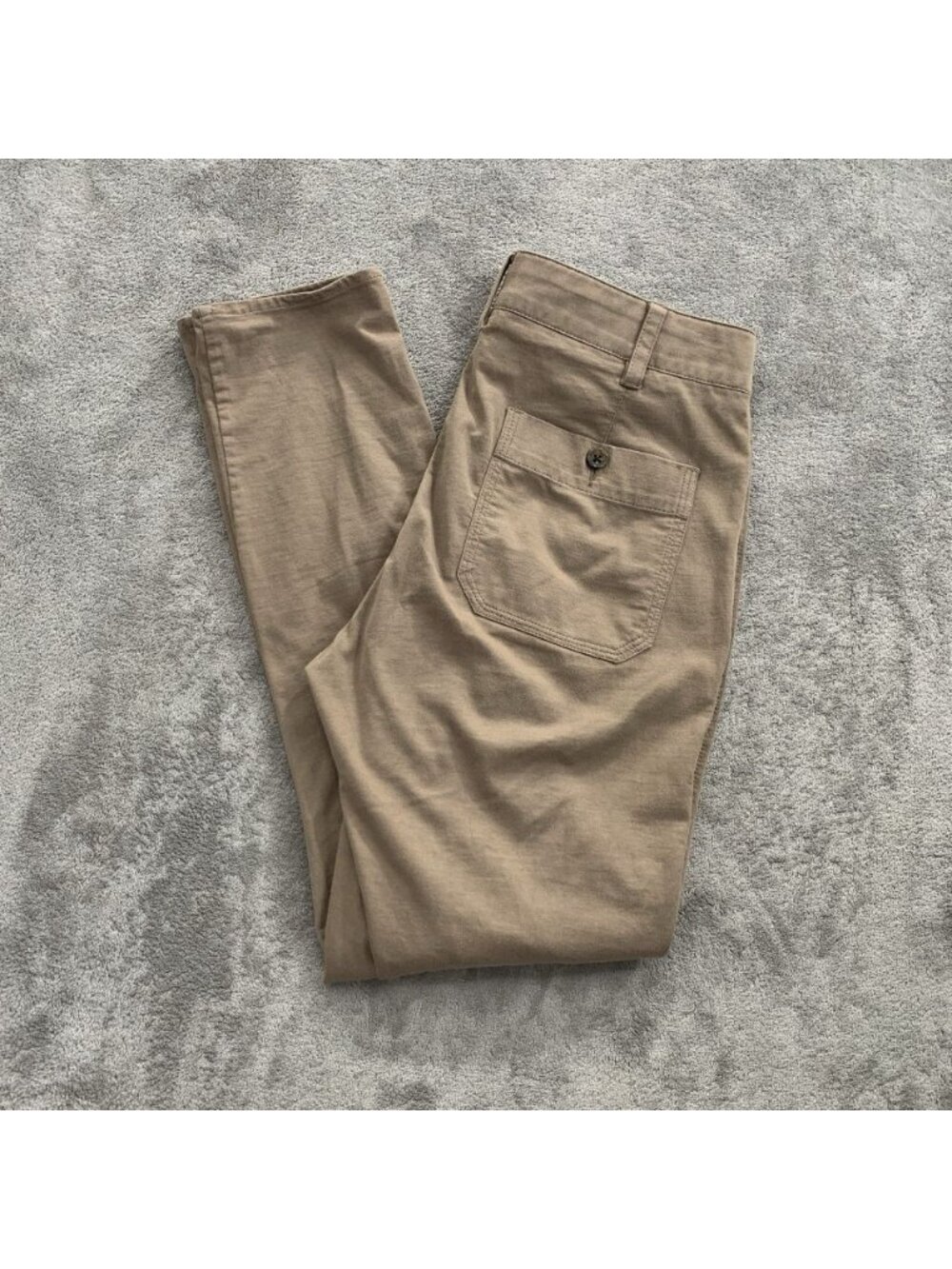 James Perse Pants Women 24 Brown Slim Straight Utility Chino Trousers Minimalist